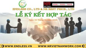 lễ ký kết công ty Endless và công ty NR Best Price.