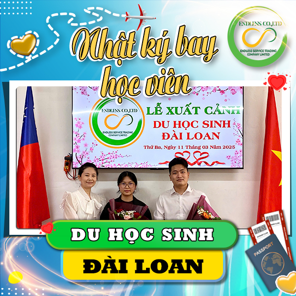 NHẬT KÝ HỌC VIÊN ĐÀI LOAN XUẤT CẢNH